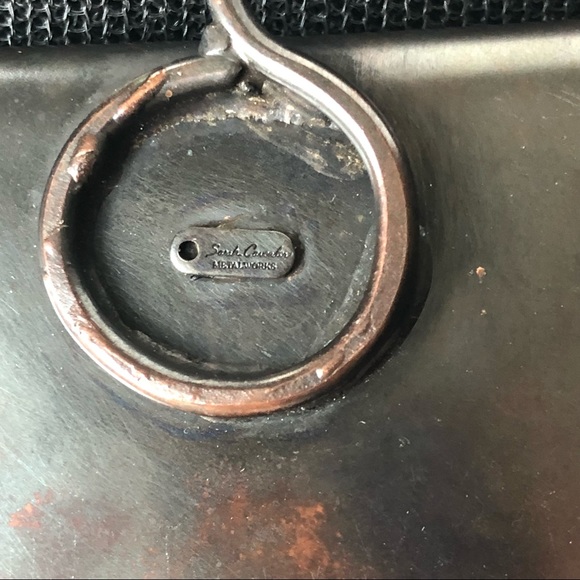 *SOLD* Rare Handcrafted Copper Sarah Cavender Metals Extra Wide Mesh Belt - Picture 5 of 7